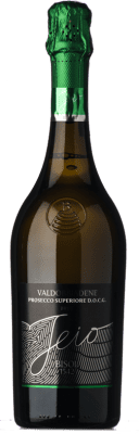 12,95 € Бесплатная доставка | Белое игристое Bisol Jeio брют D.O.C.G. Prosecco di Conegliano-Valdobbiadene Treviso Италия Chardonnay, Pinot White, Glera, Verdiso бутылка 75 cl