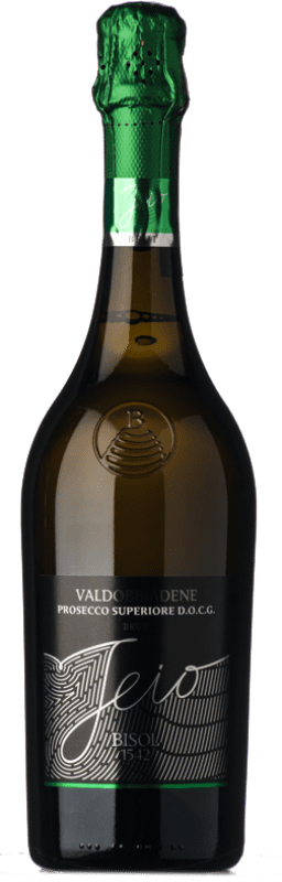 12,95 € 免费送货 | 白起泡酒 Bisol Jeio 香槟 D.O.C.G. Prosecco di Conegliano-Valdobbiadene 特雷维索 意大利 Chardonnay, Pinot White, Glera, Verdiso 瓶子 75 cl