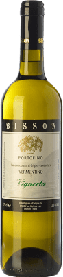 14,95 € Бесплатная доставка | Белое вино Bisson Vignerta I.G.T. Portofino Лигурия Италия Vermentino бутылка 75 cl