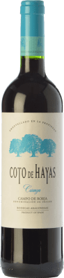 7,95 € Spedizione Gratuita | Vino Rosso Bodegas Aragonesas Coto de Hayas Crianza — Invecchiato in Botte D.O. Campo de Borja Aragona Spagna Tempranillo, Garnacha — Grenache 75 cl
