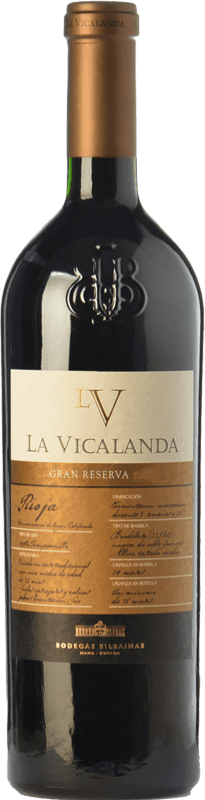 62,95 € Spedizione Gratuita | Vino Rosso Bodegas Bilbaínas La Vicalanda Gran Riserva D.O.Ca. Rioja La Rioja Spagna Tempranillo 75 cl