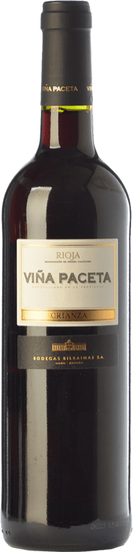 7,95 € 送料無料 | 赤ワイン Bodegas Bilbaínas Viña Paceta 高齢者 D.O.Ca. Rioja ラ・リオハ スペイン Tempranillo ボトル 75 cl