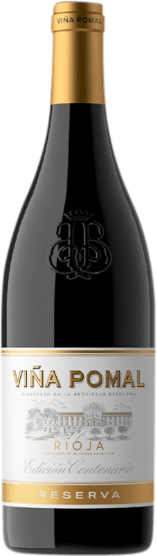 16,95 € Envoi gratuit | Vin rouge Bodegas Bilbaínas Viña Pomal Centenario Réserve D.O.Ca. Rioja La Rioja Espagne Tempranillo Bouteille 75 cl