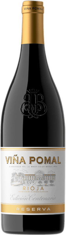 19,95 € Бесплатная доставка | Красное вино Bodegas Bilbaínas Viña Pomal Резерв D.O.Ca. Rioja Ла-Риоха Испания Tempranillo бутылка 75 cl