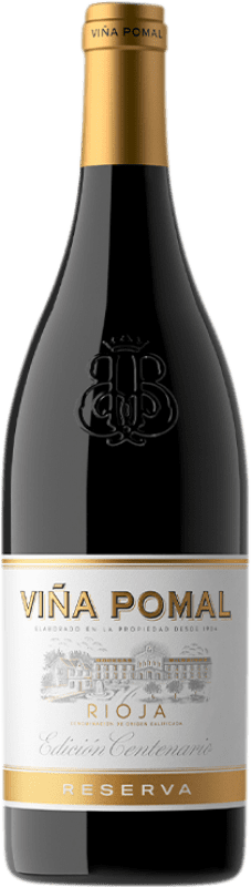 19,95 € Бесплатная доставка | Красное вино Bodegas Bilbaínas Viña Pomal Centenario — Столетие Резерва D.O.Ca. Rioja Ла-Риоха Испания Tempranillo — Темпранильо 75 cl