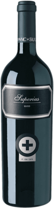 57,95 € Free Shipping | Red wine Hispano-Suizas Quod Superius Aged D.O. Utiel-Requena Valencian Community Spain Merlot, Syrah, Cabernet Franc, Bobal Bottle 75 cl