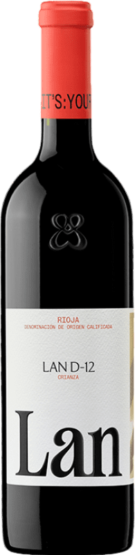 16,95 € Envío gratis | Vino Tinto Lan D12 Crianza D.O.Ca. Rioja La Rioja España Tempranillo 75 cl