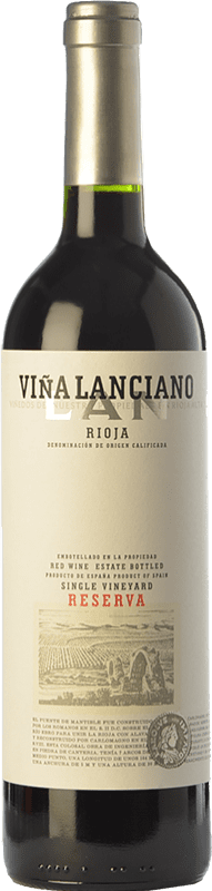 19,95 € 免费送货 | 红酒 Lan Viña Lanciano 预订 D.O.Ca. Rioja 拉里奥哈 西班牙 Tempranillo, Graciano, Mazuelo 瓶子 75 cl