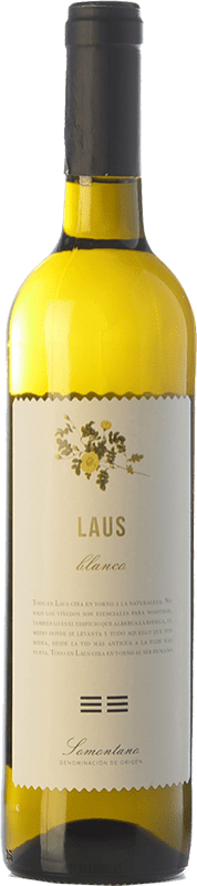 8,95 € Envío gratis | Vino Blanco Laus Flor Crianza D.O. Somontano Aragón España Chardonnay 75 cl
