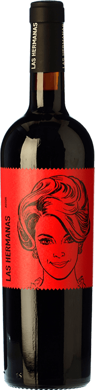 13,95 € Spedizione Gratuita | Vino Rosso Luzón Las Hermanas Autor Crianza — Invecchiato in Botte D.O. Jumilla Castilla-La Mancha Spagna Tempranillo, Cabernet Sauvignon, Monastrell Bottiglia 75 cl