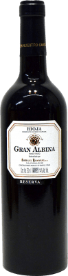 12,95 € Free Shipping | Red wine Bodegas Riojanas Gran Albina Reserva D.O.Ca. Rioja The Rioja Spain Tempranillo, Graciano, Mazuelo Bottle 75 cl
