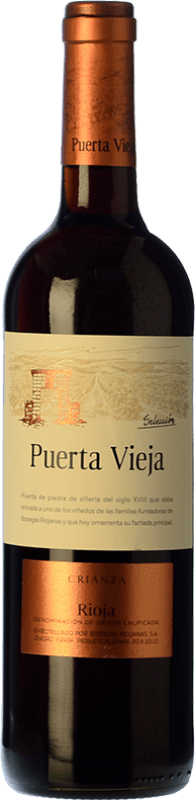 7,95 € Envio grátis | Vinho tinto Bodegas Riojanas Puerta Vieja Crianza D.O.Ca. Rioja La Rioja Espanha Tempranillo Garrafa 75 cl