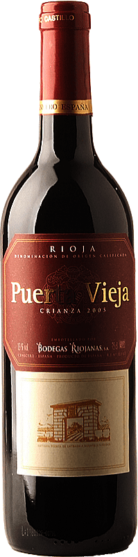 7,95 € Free Shipping | Red wine Bodegas Riojanas Puerta Vieja Aged D.O.Ca. Rioja The Rioja Spain Tempranillo, Graciano, Mazuelo Bottle 75 cl