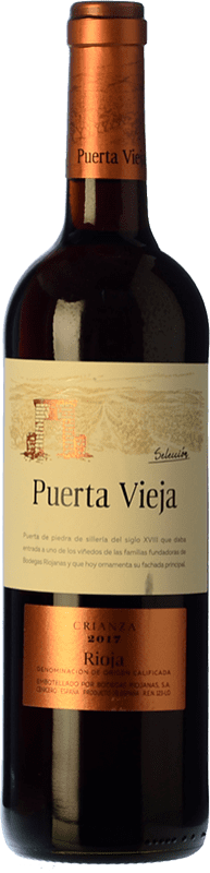 13,95 € Kostenloser Versand | Rotwein Bodegas Riojanas Puerta Vieja Selección Alterung D.O.Ca. Rioja La Rioja Spanien Tempranillo Flasche 75 cl