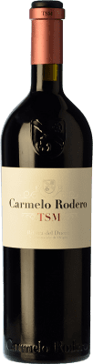 61,95 € Бесплатная доставка | Красное вино Carmelo Rodero TSM D.O. Ribera del Duero Кастилия-Леон Испания Tempranillo — Темпранильо, Merlot — Мерло, Cabernet Sauvignon — Каберне Совиньон Бутылка 75 cl