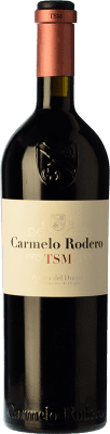 77,95 € Spedizione Gratuita | Vino rosso Carmelo Rodero TSM D.O. Ribera del Duero Castilla y León Spagna Tempranillo, Merlot, Cabernet Sauvignon Bottiglia 75 cl