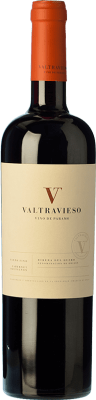 22,95 € Spedizione Gratuita | Vino Rosso Valtravieso Crianza — Invecchiato in Botte D.O. Ribera del Duero Castilla y León Spagna Tempranillo, Merlot, Cabernet Sauvignon Bottiglia 75 cl
