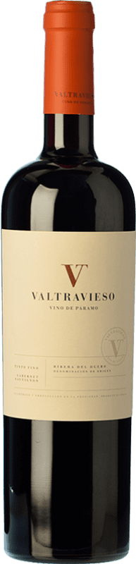 17,95 € Free Shipping | Red wine Valtravieso Crianza D.O. Ribera del Duero Castilla y León Spain Tempranillo, Merlot, Cabernet Sauvignon Bottle 75 cl