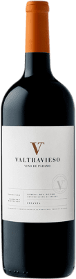 49,95 € Free Shipping | Red wine Valtravieso Aged D.O. Ribera del Duero Castilla y León Spain Tempranillo, Merlot, Cabernet Sauvignon Magnum Bottle 1,5 L