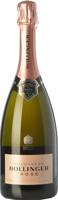 69,95 € Envio grátis | Espumante rosé Bollinger Rosé Brut Reserva A.O.C. Champagne Champagne França Pinot Preto, Chardonnay, Pinot Meunier Garrafa 75 cl