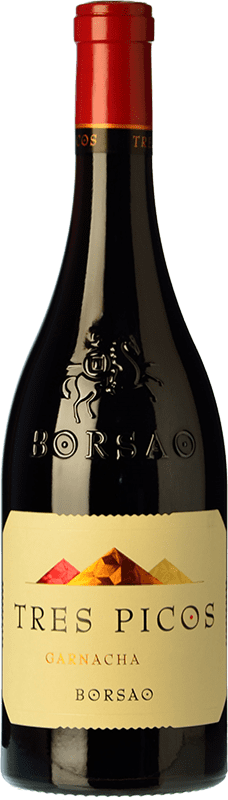 19,95 € 免费送货 | 红酒 Borsao Tres Picos 年轻的 D.O. Campo de Borja 阿拉贡 西班牙 Grenache 瓶子 75 cl