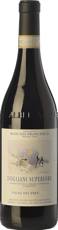 16,95 € 免费送货 | 红酒 Boschis Vigna dei Prey D.O.C.G. Dolcetto di Dogliani Superiore 皮埃蒙特 意大利 Dolcetto 瓶子 75 cl