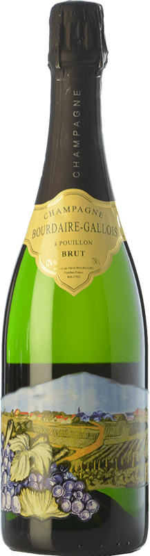 37,95 € Envío gratis | Espumoso blanco Bourdaire Gallois Décorée Gran Reserva A.O.C. Champagne Champagne Francia Pinot Negro, Chardonnay, Pinot Meunier Botella 75 cl