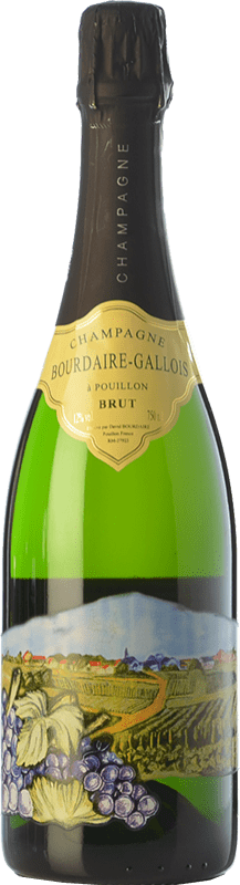 39,95 € Spedizione Gratuita | Spumante bianco Bourdaire Gallois Décorée Gran Riserva A.O.C. Champagne champagne Francia Pinot Nero, Chardonnay, Pinot Meunier Bottiglia 75 cl