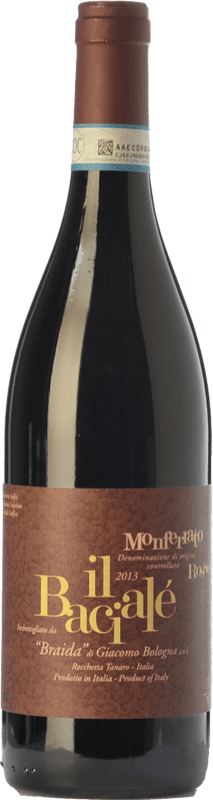 14,95 € Free Shipping | Red wine Braida Bacialè D.O.C. Monferrato Piemonte Italy Merlot, Cabernet Sauvignon, Pinot Black, Barbera Bottle 75 cl