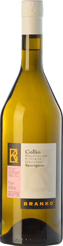 0,95 € Envio grátis | Vinho Branco Branko D.O.C. Collio Friuli-Venezia Giulia Itália Sauvignon 75 cl