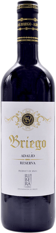 26,95 € Free Shipping | Red Wine Briego Adalid Reserve — Aged D.O. Ribera del Duero Castilla y León Spain Tempranillo Bottle 75 cl