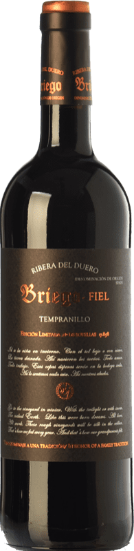 41,95 € 免费送货 | 红酒 Briego Fiel 预订 D.O. Ribera del Duero 卡斯蒂利亚莱昂 西班牙 Tempranillo 瓶子 75 cl
