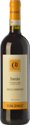38,95 € Spedizione Gratuita | Vino rosso Bruna Grimaldi Bricco Ambrogio D.O.C.G. Barolo Piemonte Italia Nebbiolo Bottiglia 75 cl