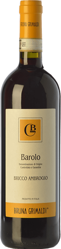38,95 € Spedizione Gratuita | Vino rosso Bruna Grimaldi Bricco Ambrogio D.O.C.G. Barolo Piemonte Italia Nebbiolo Bottiglia 75 cl