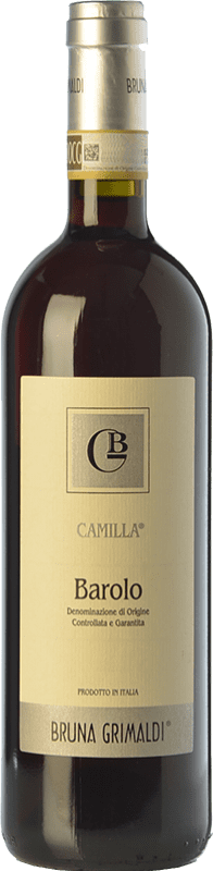 37,95 € Бесплатная доставка | Красное вино Bruna Grimaldi Camilla D.O.C.G. Barolo Пьемонте Италия Nebbiolo бутылка 75 cl