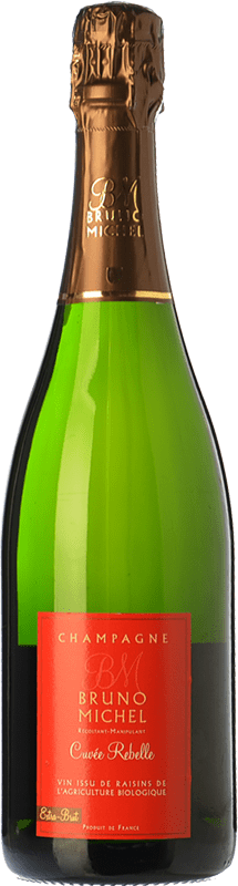 43,95 € 免费送货 | 白起泡酒 Bruno Michel Cuvée Rebelle 年轻的 A.O.C. Champagne 香槟酒 法国 Chardonnay, Pinot Meunier 瓶子 75 cl