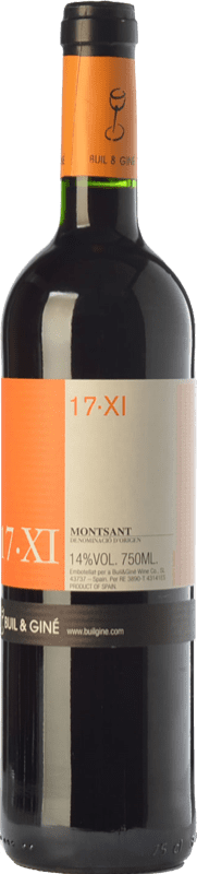 12,95 € Free Shipping | Red Wine Buil & Giné 17.XI Young D.O. Montsant Catalonia Spain Tempranillo, Garnacha — Grenache, Cariñena — Carignan Bottle 75 cl
