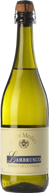 5,95 € Envoi gratuit | Vin Mousseux Blanc Ca' De' Medici Lambrusco Bianco Jeune I.G.T. Emilia Romagna Émilie-Romagne Italie Lambrusco Bouteille 75 cl