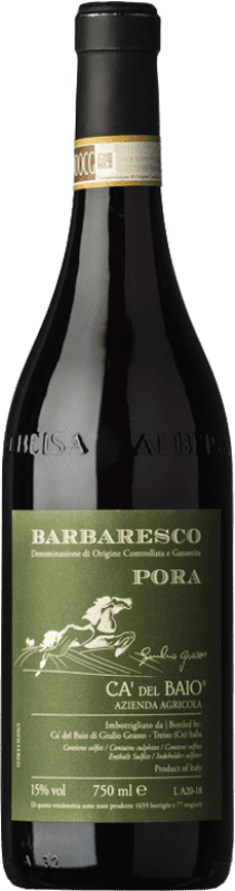43,95 € 免费送货 | 红酒 Cà del Baio Barbaresco Pora 预订 D.O.C. Piedmont 皮埃蒙特 意大利 Nebbiolo 瓶子 75 cl