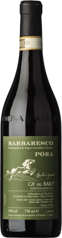 45,95 € Kostenloser Versand | Rotwein Cà del Baio Barbaresco Pora Reserve D.O.C. Piedmont Piemont Italien Nebbiolo Flasche 75 cl