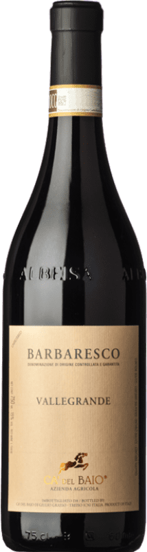36,95 € Envio grátis | Vinho tinto Cà del Baio Barbaresco Valgrande Reserva D.O.C. Piedmont Piemonte Itália Nebbiolo Garrafa 75 cl