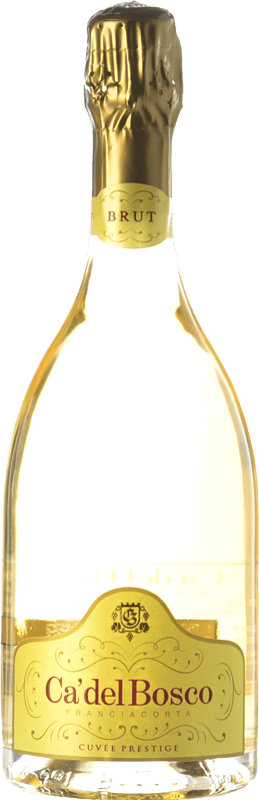 49,95 € Бесплатная доставка | Белое игристое Ca' del Bosco Cuvée Prestige D.O.C.G. Franciacorta Ломбардии Италия Pinot Black, Chardonnay, Pinot White бутылка 75 cl