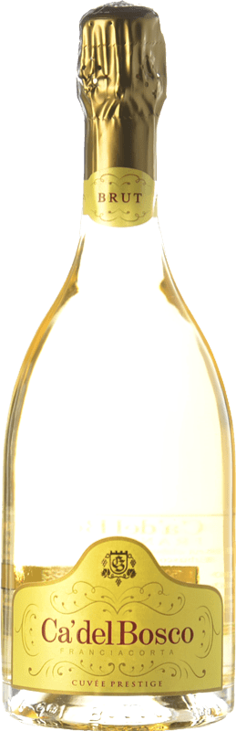 47,95 € Envio grátis | Espumante Branco Ca' del Bosco Cuvée, Prestige D.O.C.G. Franciacorta Lombardia Itália Pinot Noir, Chardonnay, Pinot Branco 75 cl