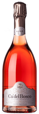 69,95 € Spedizione Gratuita | Spumante rosato Ca' del Bosco Cuvée Prestige Rosé D.O.C.G. Franciacorta lombardia Italia Pinot Nero, Chardonnay Bottiglia 75 cl