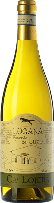 35,95 € Envio grátis | Vinho branco Ca' Lojera Lupo D.O.C. Lugana Lombardia Itália Trebbiano di Lugana Garrafa 75 cl