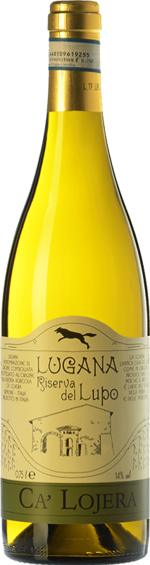 21,95 € Envío gratis | Vino Blanco Ca' Lojera Lupo D.O.C. Lugana Lombardia Italia Trebbiano 75 cl