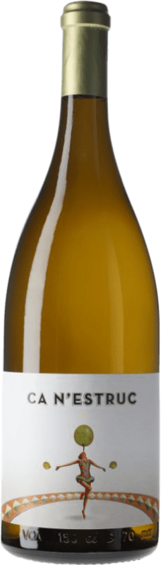 23,95 € Spedizione Gratuita | Vino bianco Ca N'Estruc D.O. Catalunya Catalogna Spagna Xarel·lo Bottiglia Magnum 1,5 L
