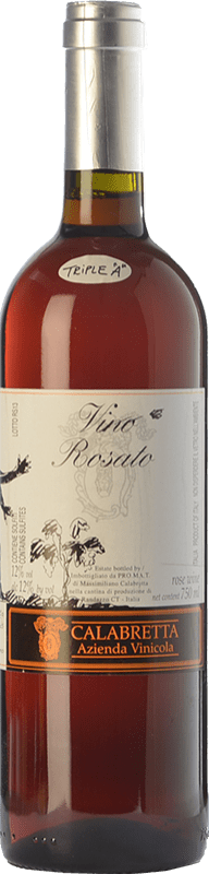 17,95 € Free Shipping | Rosé wine Calabretta Rosato I.G.T. Terre Siciliane Sicily Italy Nerello Mascalese Bottle 75 cl