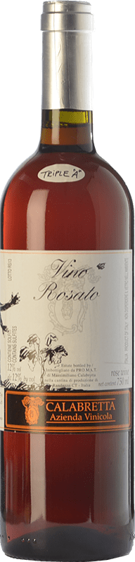 16,95 € Kostenloser Versand | Roséwein Calabretta I.G.T. Terre Siciliane Sizilien Italien Nerello Flasche 75 cl