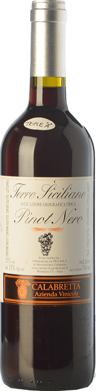 24,95 € Envoi gratuit | Vin rouge Calabretta Pinot Nero I.G.T. Terre Siciliane Sicile Italie Pinot Noir Bouteille 75 cl